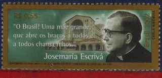 2842 Brazil 2002 - Josemaria Escriva Balague,  Opus Dei,  Famous People,  Mi 3230 photo