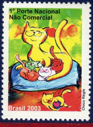 2913dp Brazil 2004 - Cats,  Depersonalized Sc 2913 photo