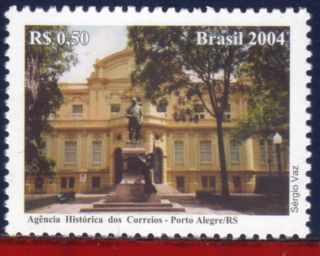 2948 Brazil 2004 Historic Post Oficce,  Porto Alegre,  Architecture,  Sculture, photo