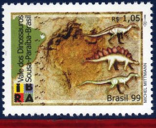 2709 Brazil 1999 - Prehistoric Animals - Dinosaurs - Scott 2709 - Michel 2936 photo
