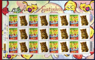 2913 - G3 Brazil 2004 - Cats,  Sheet Personalized Sc 2913 photo