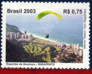 2907 Brazil 2003 Parachutting,  Paragliding,  Sports,  Sc 2907,  Mi 3339 photo