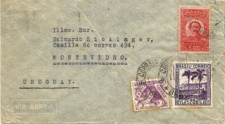 Brazil1941 Airmail Rio De Janeir - Montevideo High Postage Unusual photo