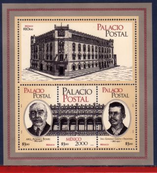2219 - Mexico 2000 - Postal Palace,  Post,  Mi B57,  S/s photo