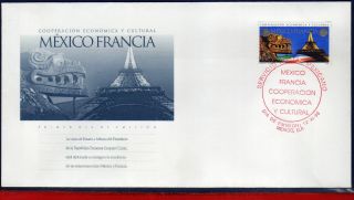 2105fd Mexico 1998 - Cooperation France,  Cultura & Economic,  Mi 2752,  Fdc photo