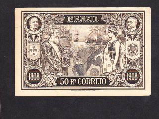 1908 Ship Postal Stationery Card - Brazil - War Ship photo