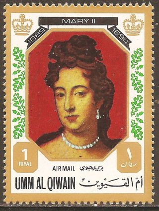 Uae Umm Al Qiwain - 1972 Kings & Queens Of England (mary Ii - 1689 - 1694) photo