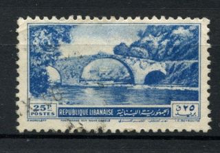 Lebanon 1951 Sg 436 25p Bridge A38970 photo