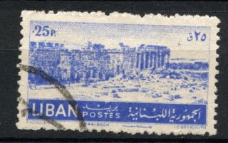 Lebanon 1952 Sg 451,  25p Baalbek A38971 photo
