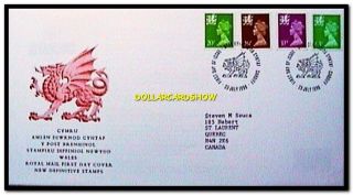 Uk Wales 1996 Royal Mail Cymru Queen Elizabeth Face £1.  47 Pound Stamp Cover Fdc photo