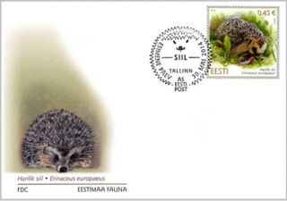 First Day Cover (fdc) Of Estonia 2014 - Hedgehog / 574 - 30.  05.  14 photo