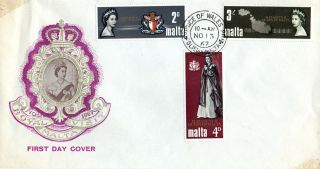 Malta 13 November 1967 Royal Visit Unaddressed First Day Cover Cds photo