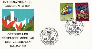 United Nations 1983 Commerce & Development First Day Cover Vienna Shs photo