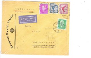 Germany 1931 Air Mail Cover To Yugoslavia Vf photo