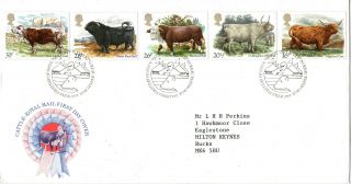 6 March 1984 British Cattle Royal Mail First Day Cover Bureau Shs photo