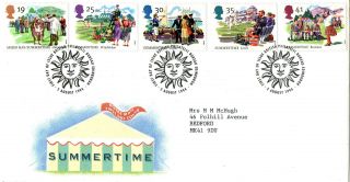 2 August 1994 Summertime Royal Mail First Day Cover Bureau Shs photo