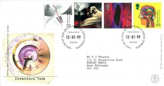 12 January 1999 Inventors Tale Royal Mail First Day Cover Bureau Shs (c) photo