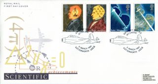 5 March 1991 Scientific Achievement Rm First Day Cover Lutterworth Shs photo