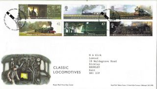 13 January 2004 Classic Locomotives Royal Mail First Day Cover Bureau Shs photo