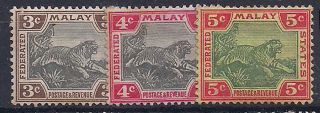 Malaya - 1901 Wild Animal Mlh - Vf 16 - 8 photo