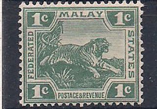 Malaya - 1906 Wild Animal Mlh - Vf 39ii photo
