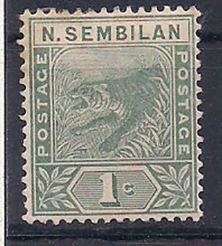 N.  Sembilan - 1891 Wild Animal Mlh - Vf 2 photo