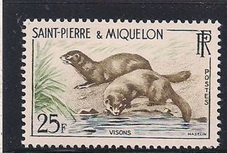 S.  Pierre & Miquelon - 1959 Wildlife Mlh - Vf 391 photo