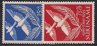 Suriname - 1955 Birds Mlh - Vf 352 - 3 photo