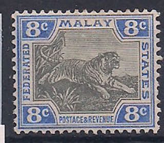 Malaya - 1901 Wild Animal Mlh - Vf 19 photo