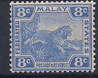 Malaya - 1906 Wild Animal Mlh - Vf 42a photo