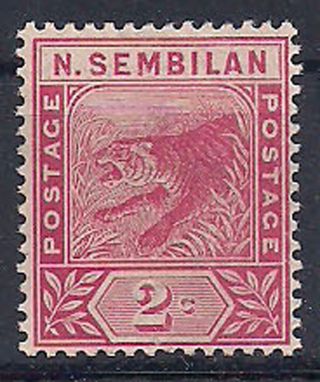 N.  Sembilan - 1891 Wild Animal Mlh - Vf 3 photo