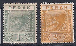 Perak - 1892 Wild Animal Mlh - Vf 14+16 photo