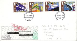 10 May 1988 Transport & Communication Rm First Day Cover Kingston U Thames Fdi photo