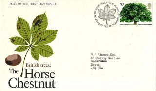 27 February 1974 The Horse Chestnut Tree Po First Day Cover Bureau Shs photo