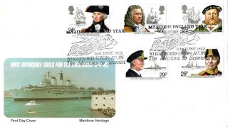 16 June 1982 Maritime Heritage Pps First Day Cover Mission To Seamen Shs photo