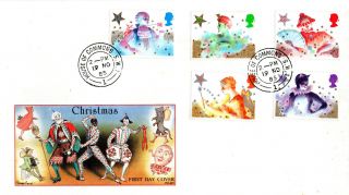 19 November 1985 Christmas Philart First Day Cover House Of Commons Sw1 Cds photo