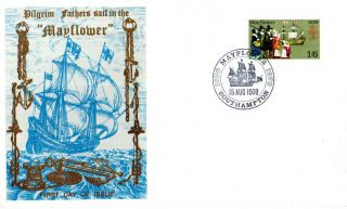 15 August 1970 Mayflower Thames Commemorative Cover Southampton Shs photo