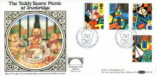16 May 1989 Toys And Games Benham Blcs 42 First Day Cover Teddy Bear Picnic Shsa photo