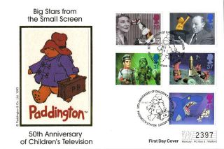 3 September 1996 Childrens Tv Characters Mercury Limited Ed First Day Cover Shs photo