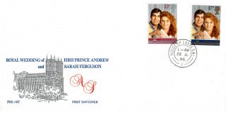22 July 1986 Royal Wedding Philart First Day Cover House Of Lords Sw1 Cds photo
