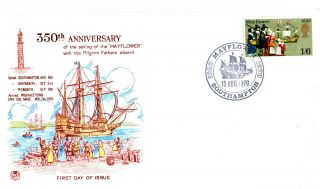 15 August 1970 Mayflower Stuart Commemorative Cover Southampton Shs photo