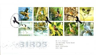 4 September 2007 Uk Species In Recovery Birds Rm First Day Cover Bureau Shs photo