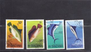 Tanzania 1977 Fish Scott 66 - 90 Cancelled photo