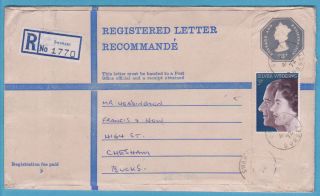 Qeii Postal History – 1972 3p Up - Rated Large 23p Registered Mccorquodale Pse photo