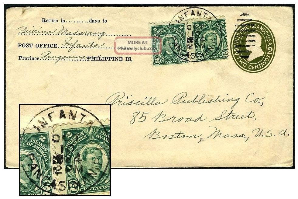 Philippines 2¢ Pse + 4¢ Oct 1924 Infanta - Us Upss - 55a United States photo