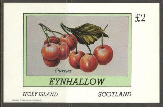 Eynhallow (br.  Local) 1982 Fruits Berries Cherries S/s 2£ Ne114 photo