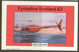 Eynhallow (br.  Local) 1982 Aviation Viii Helicopter S/s 2£ Ne089 photo