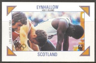 Eynhallow (br.  Local) Olympic Games Los Angeles 1984 S/s 2£ Ne119 photo