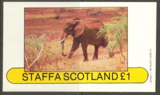 Staffa (br.  Local) 1982 Elephant Ii S/s 1£ Ns019 photo