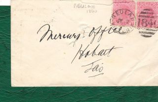 1906 Cover,  Victoria To Tasmania.  Cancelled With Circular Beulah 1840 Handstamp. photo